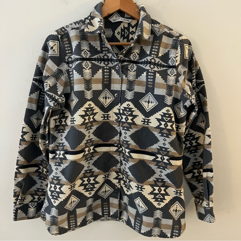 Woolrich Size Medium Aztec Print Button Down
